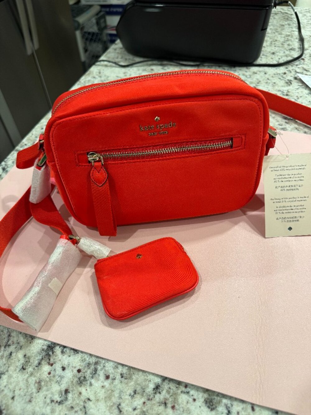 NEW WITH TAGS Kate Spade Red Camera Bag